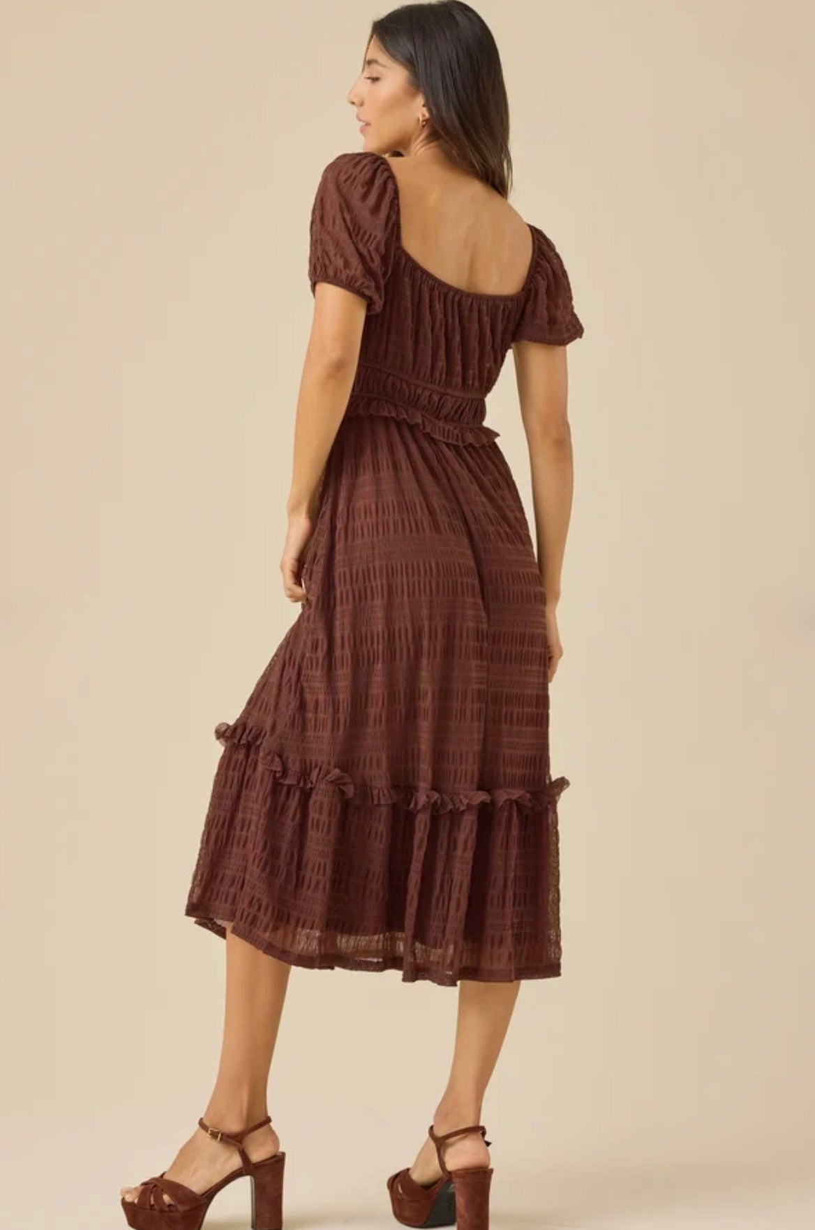 Altar’d State Lottie Textured Maxi Dress NWT