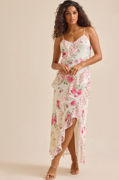 Altar’d State Chrissy Floral Maxi Dress NWT