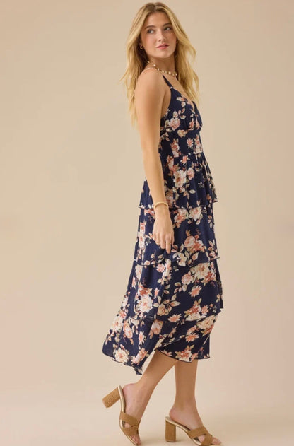Altar’d State Londonly Floral Tiered Maxi Dress