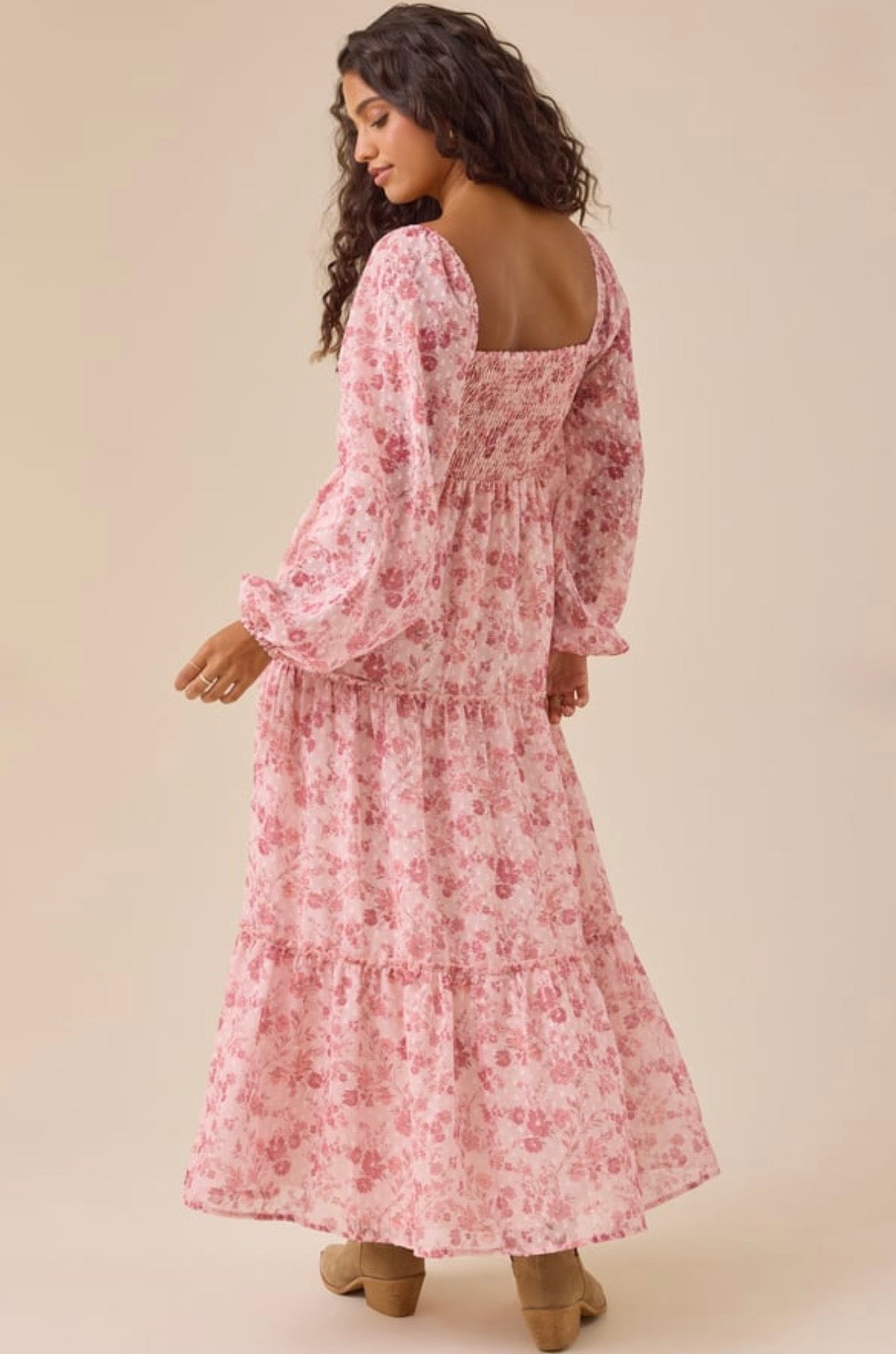 Altar’d State Whitney Long Sleeve Floral Maxi