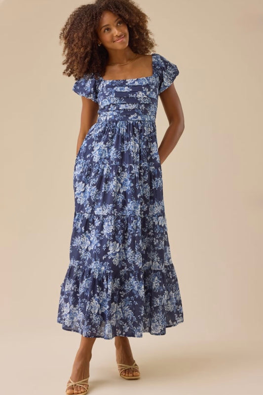 Altar’d State Stella Maris Floral Maxi Dress