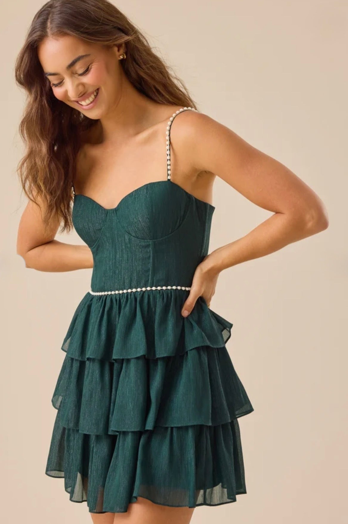 Altar’d State Tasha Pearl Mini Dress