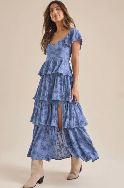 Altar’d State Roxanne Layered Maxi Dress NWT