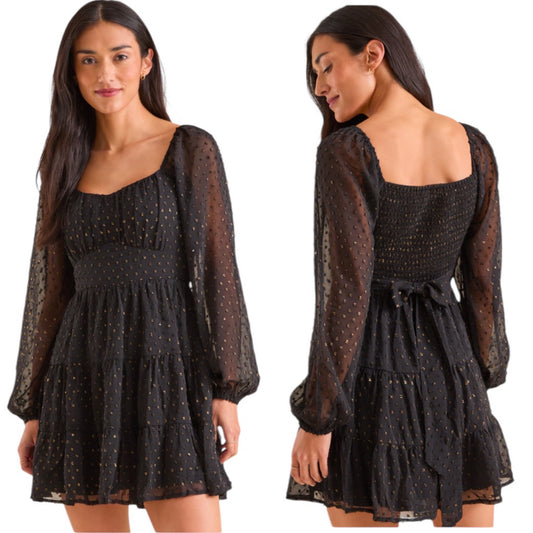 Altar'd State Dekota Clip Dot Dress NWT