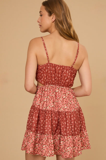 Altar’d State Jessany Floral Mini Dress XXSmall