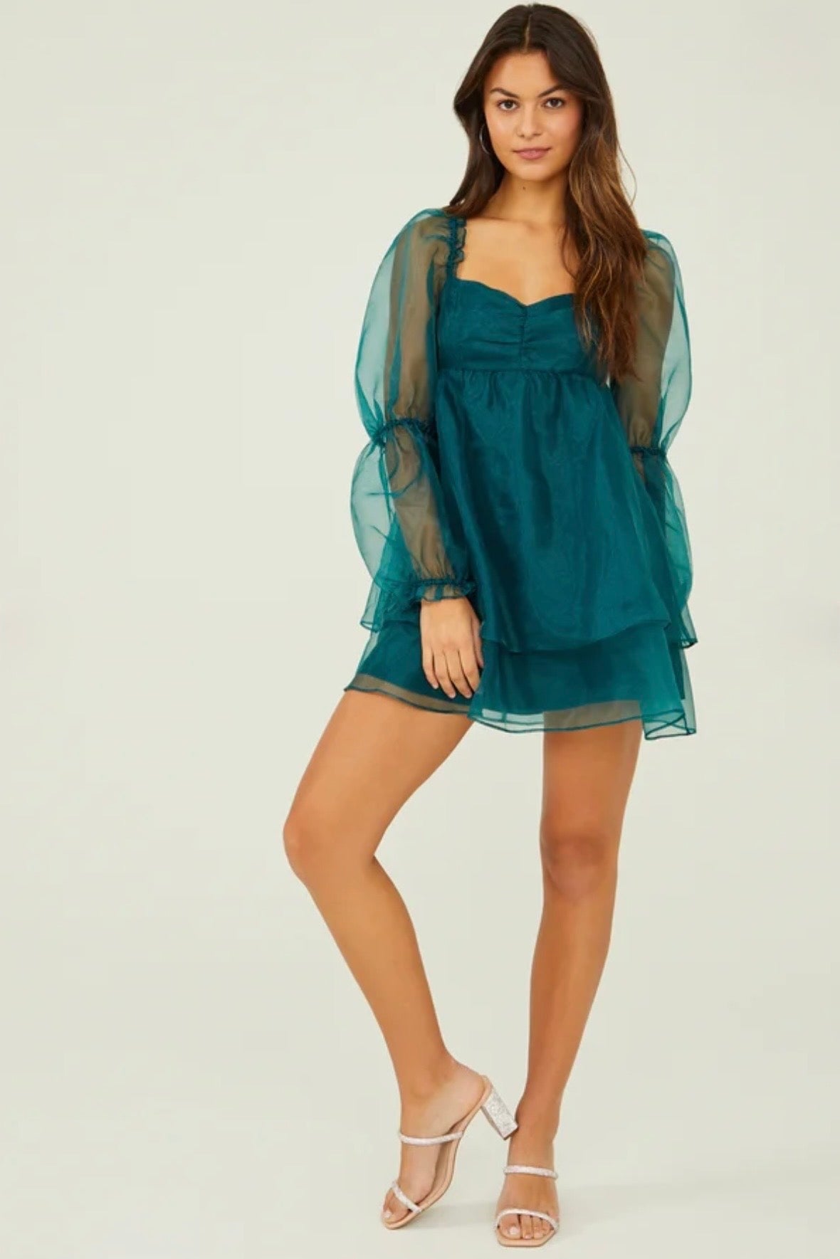 Altar’d State Ana Organza Babydoll Dress