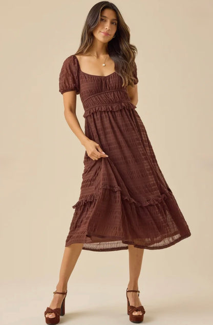 Altar’d State Lottie Textured Maxi Dress NWT
