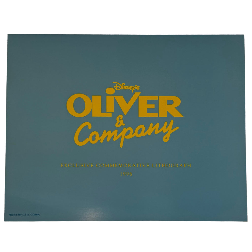 Disneys Oliver & Company Commemorative Lithograph From 1996