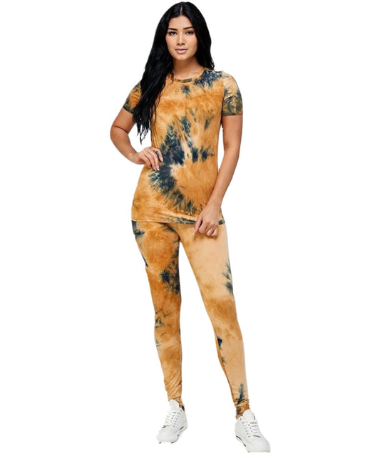 Tie Dye Carmel Butter 2 Piece Set