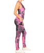 Tie Dye Black & Pink Active Set