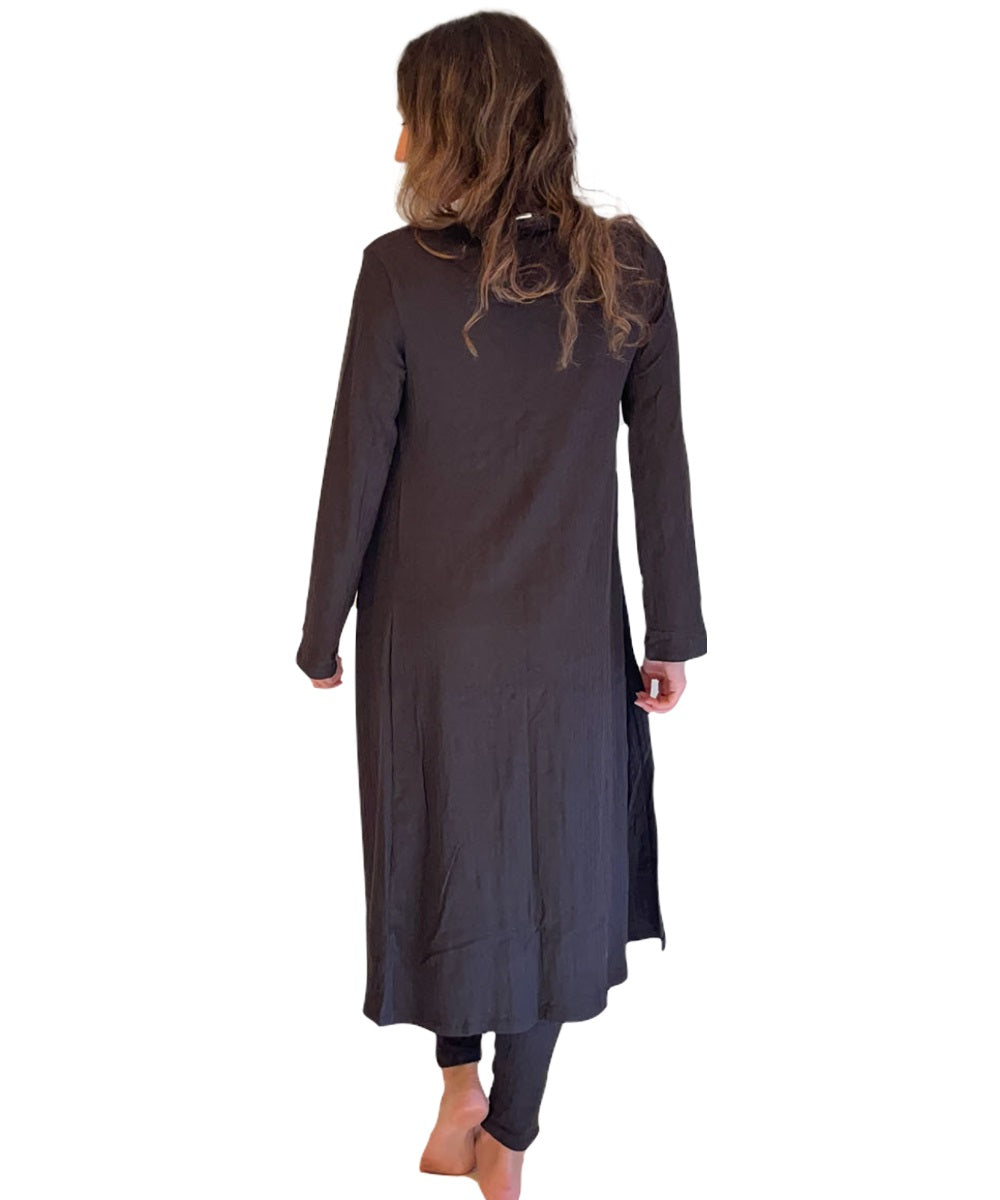 Black 3 Piece Cardigan, Top and Legging Set