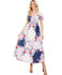 Ivory Navy Floral Print Dress - Our Sunshine Boutique