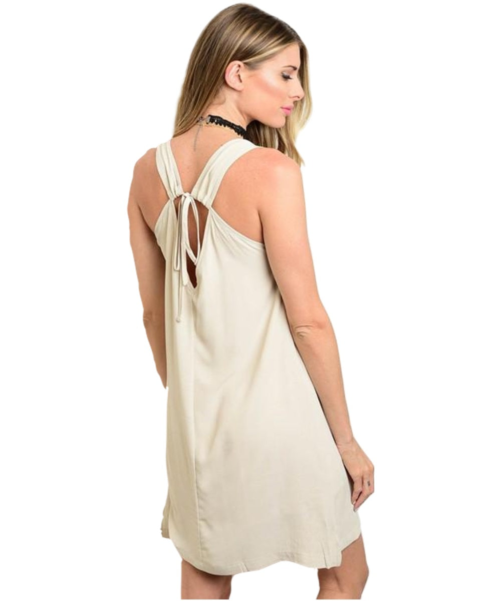 Taupe Loose Fit Dress