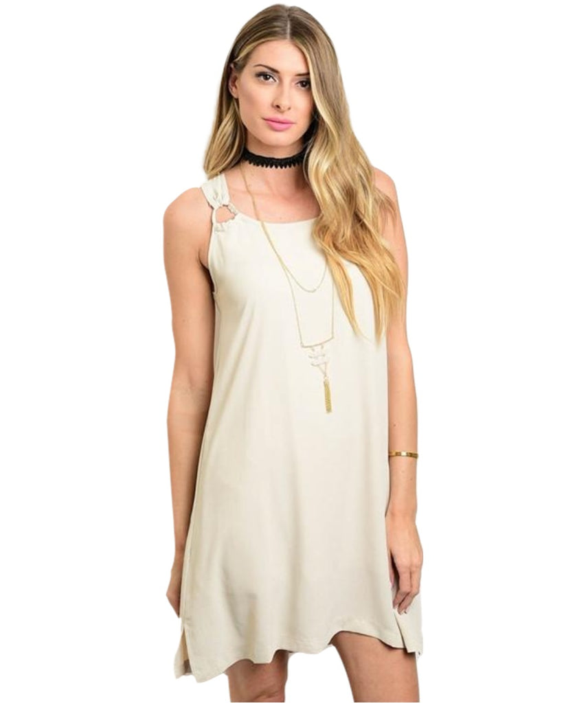 Taupe Loose Fit Dress