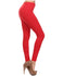 Solid Ultra Soft Leggings Red