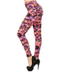 Abstract Black & Pink Leggings