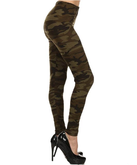 Forest Green Camo Leggings