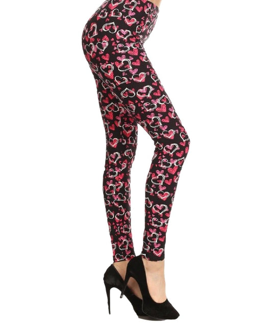 Pink Hearts Ultra Soft Leggings