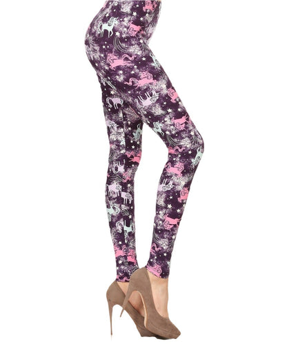 Purple Unicorn Leggings