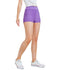 Purple Textured Shorts
