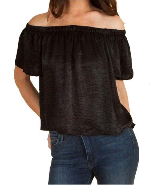 Black Off The Shoulder Blouse