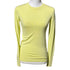 Zara Neon Yellow Knit Sweater with Pearls