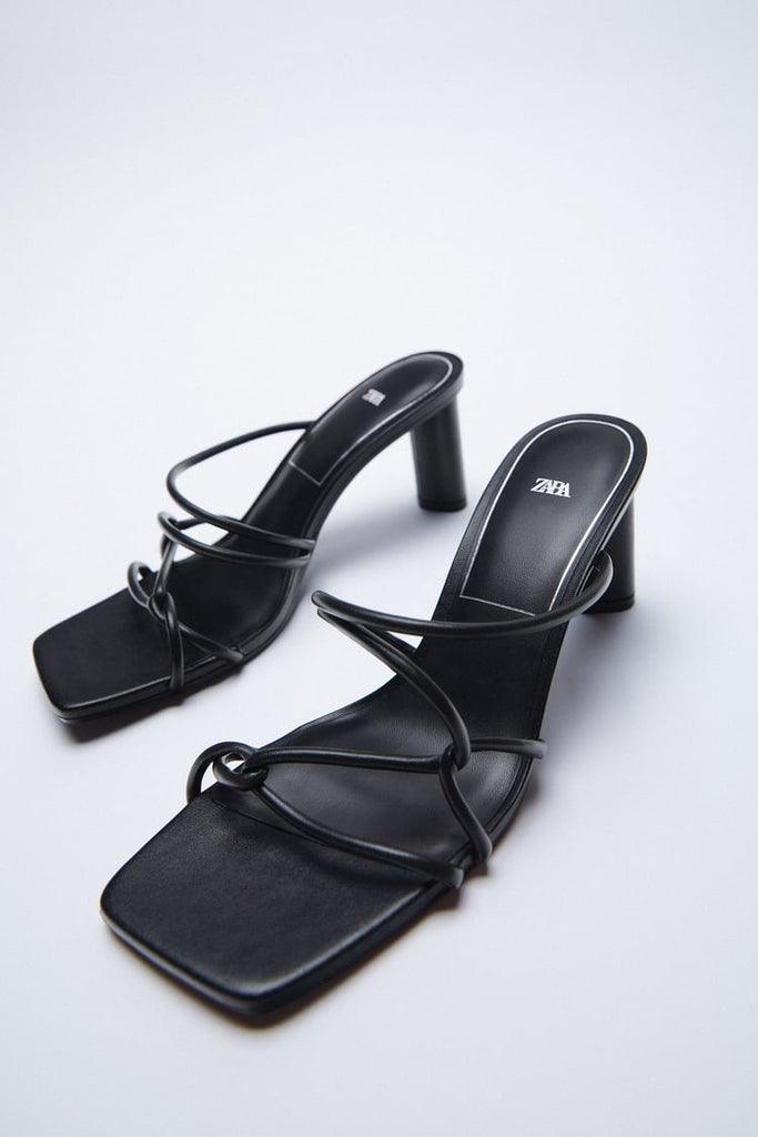 Sequin Detail Embellished Strappy Heels | Boohoo UK