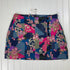 Zara PRINTED SATIN EFFECT MINI SKIRT Size Medium NWT