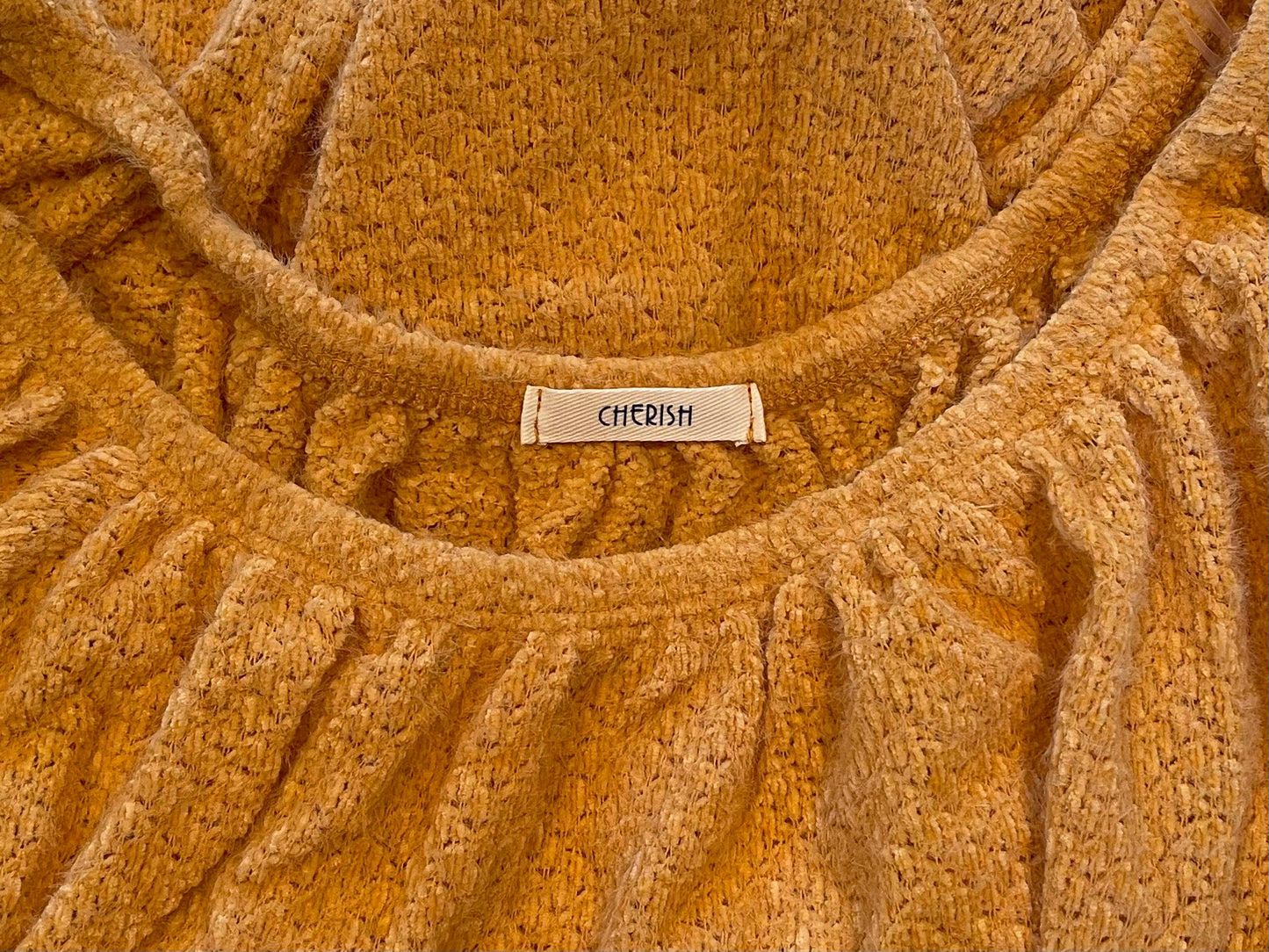Off the Shoulder Soft Bubble Sleeve Sweater - Our Sunshine Boutique