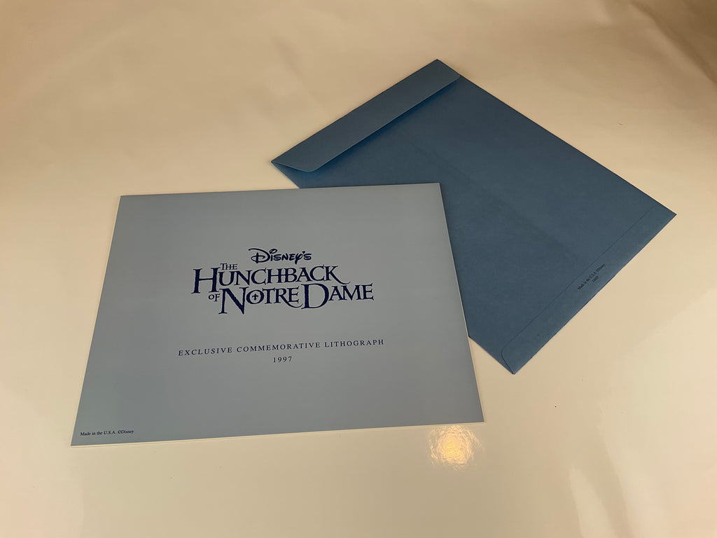 Disney 1997 The Hunchback of Norte Dame Exclusive Commemorative Lithograph - Our Sunshine Boutique