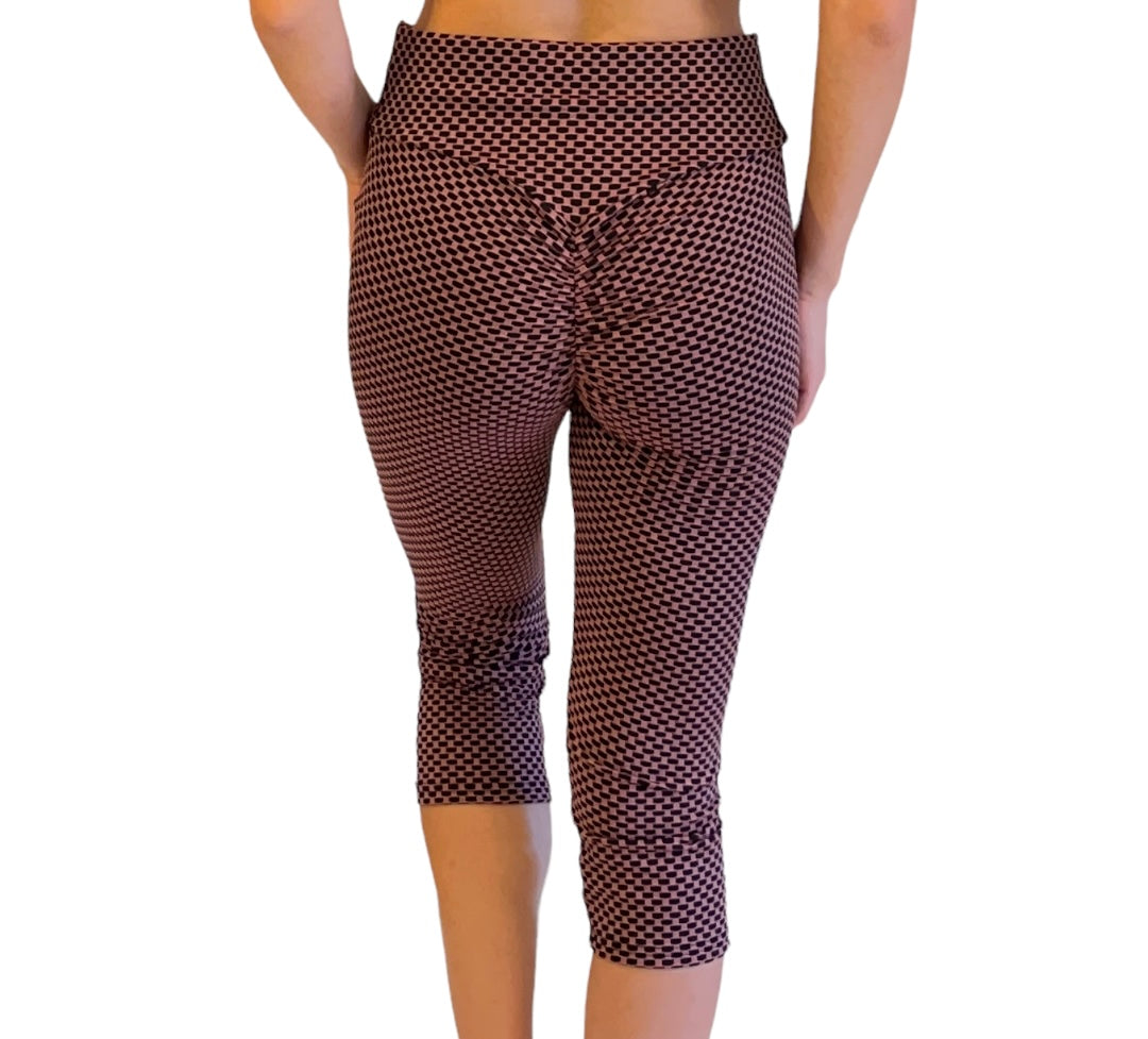 Active 2 Piece Set In Mauve & Black Pattern - Our Sunshine Boutique