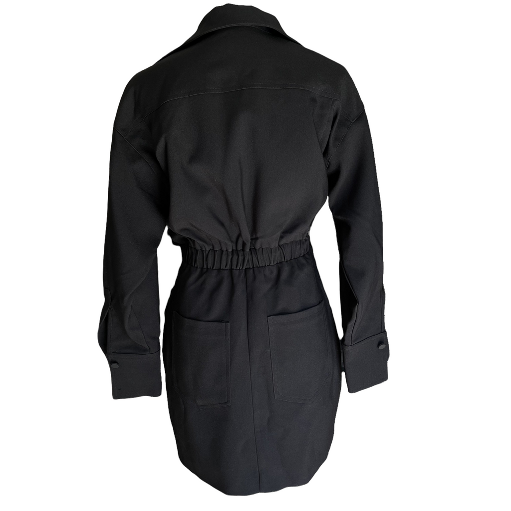 Repeat Offenders Black Zip Up Dress NWT