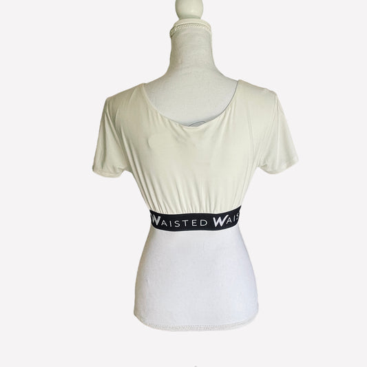 Waisted Whitney Elastic Band Crop Top Size S NWT