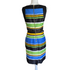 TAHARI Black Stripe Dress Size 4