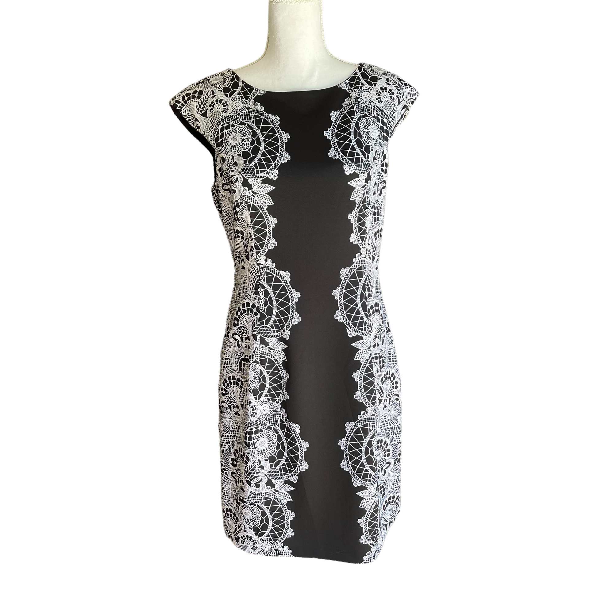 Alfani Black And White Print Dress Size 10 NWT Our Sunshine Boutique Alfani Black And White Print Dress Size 10 NWT Our Sunshine Boutique