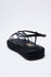 Zara Leather Rope Flatform Sandals Size EU 38 NWOT