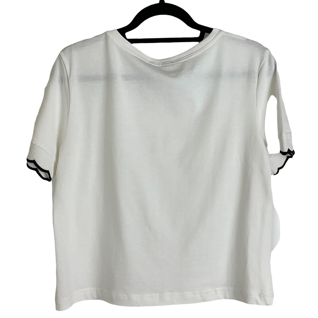 Zara Contrast Wavy T-Shirt Size Medium NWT