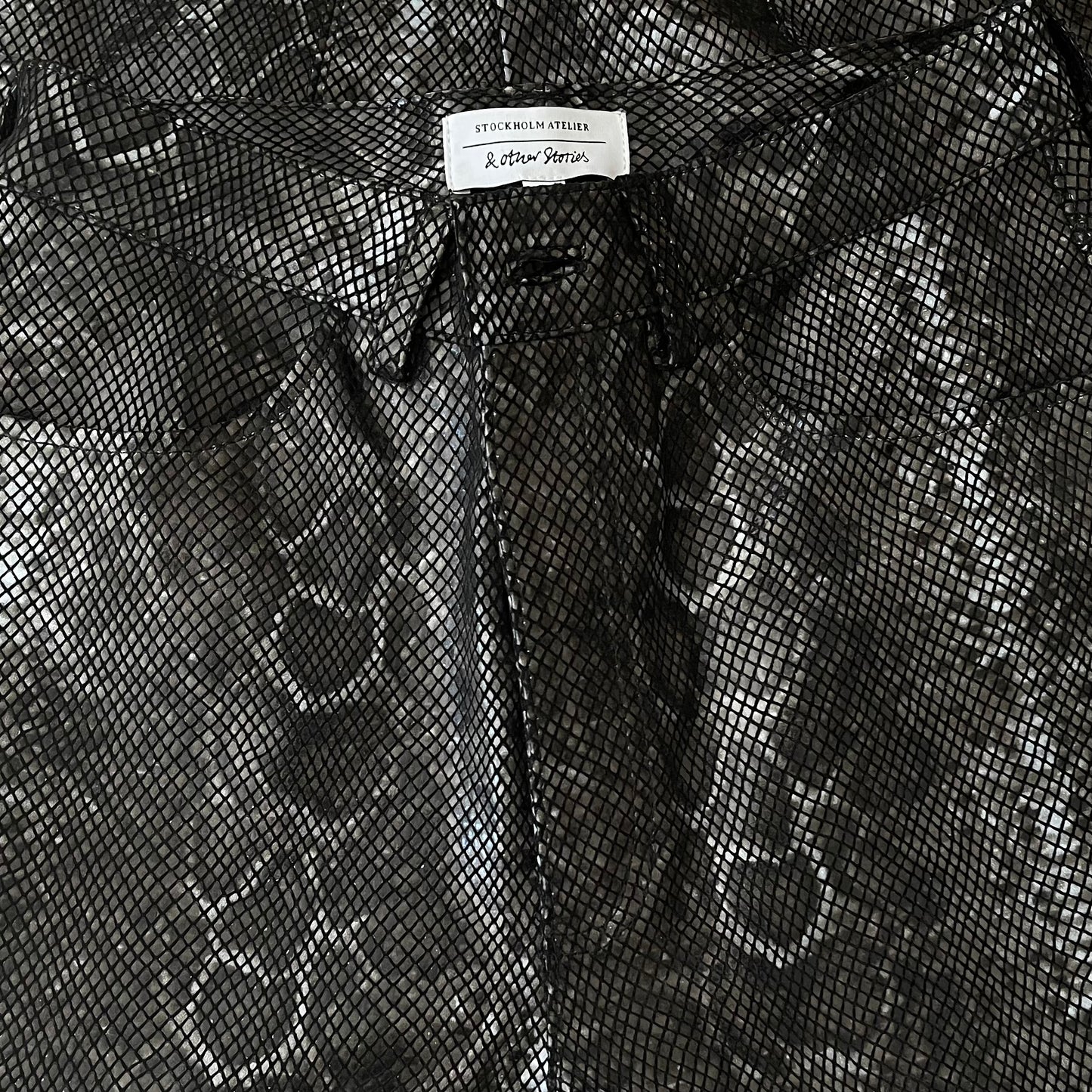 Stockholm Atelier & Other Stories Snakeskin Leather Pants Size 2