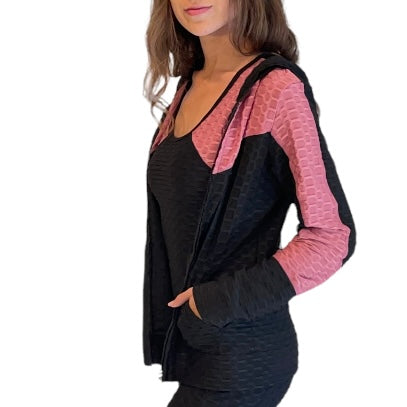 Active 3 Pieces Set with Honeycomb Texture Fabric - Our Sunshine Boutique