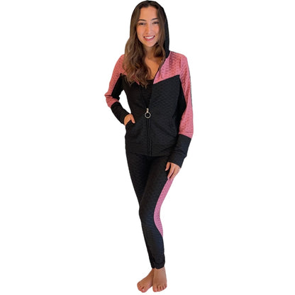 Active 3 Pieces Set with Honeycomb Texture Fabric - Our Sunshine Boutique
