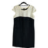 TAHARI Petite Black & Cream Dress Size 6P NWOT