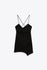 Zara Black Surplice Dress Size Medium NWOT