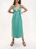 Zara Green Cotton Midi Dress Size Small NWT