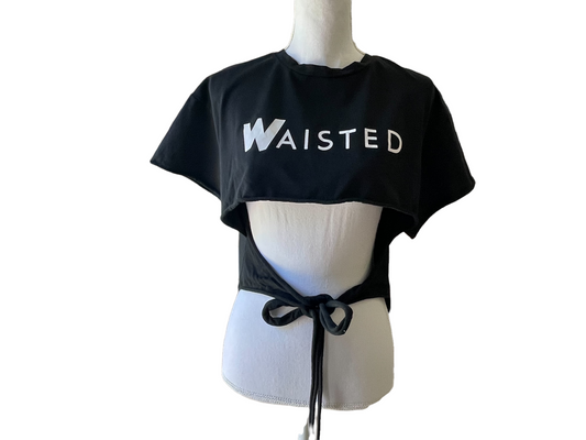 WAISTED CUT OUT TIE TEE Size M